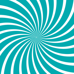 Radial beams teal white