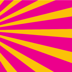 Yellow pink sun rays