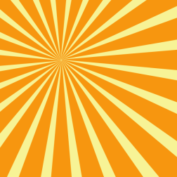 Yellow sunbeams pattern