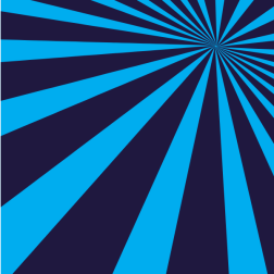 Blue sunbeams pattern