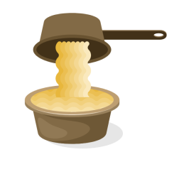 Cooking spaghetti
