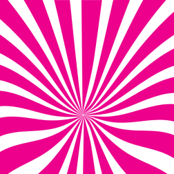 Radial pink sun rays