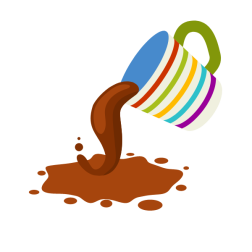 Spilled coffee