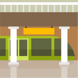 Underground subway station
