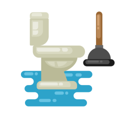 Water leak in the toilet