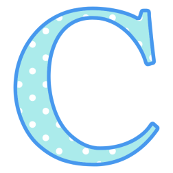polka_dot_upper_case_letter_C