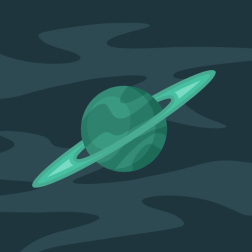 Saturn planet icon