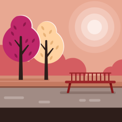 Bench in a park