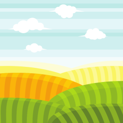 Green meadow landscape