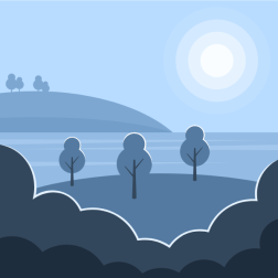 River in the night