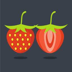 Strawberry half