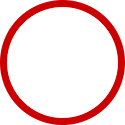 Plain round red border