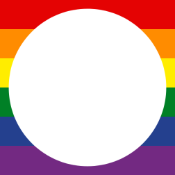 LGBT+ gay pride flag border