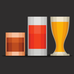 Set of glasses