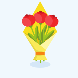 Bouquet of red flowers
