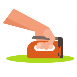 Hand staple gun