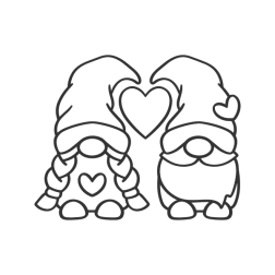 Free Valentine Gnome In Love Svg