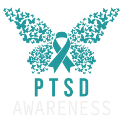 Butterfly Ptsd Awareness Teal Ribbon, Svg Files For Crafting And Diy Projects