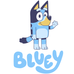 Funny Bluey, Svg Clipart