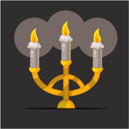 Candles in the dark