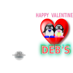 penguin valentine front card .svg