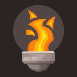 Burning torch