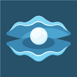 Blue seashell