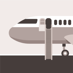 Plane ready for boarding