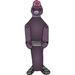 Robot with brain