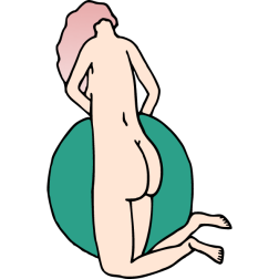 Woman and circle