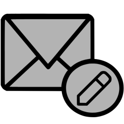Icon mail edit