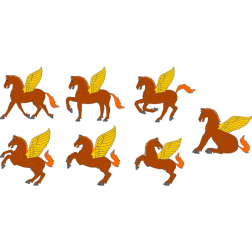 Seven pegasuses