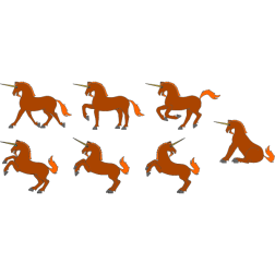 Seven unicorns