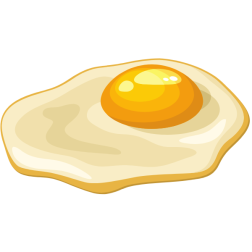 One fried egg