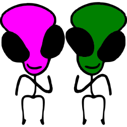 Dancing aliens