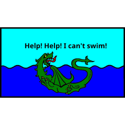 The dragon that fell into the river and didn't know how to swim and still stayed alive in the end