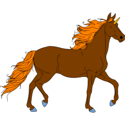 Brown unicorn