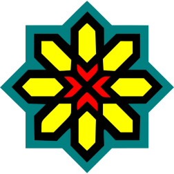 Flower: red, yellow and green