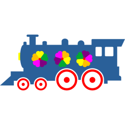 Locomotive, plastic toy