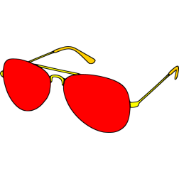 Red glasses