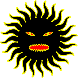 Angry summer sun