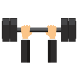 Lifting barbell