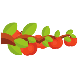 Tree branch with fruit
