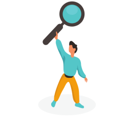 Man with a lens