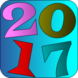 Past year typography