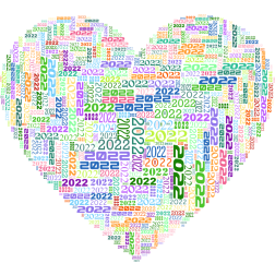 Heart with words