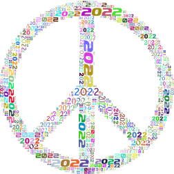 Peace sign colorful