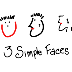 3 simple faces