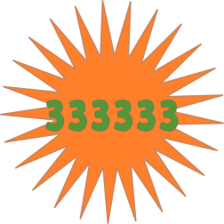 Sun with numbers