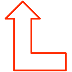 L-shaped arrow set 2